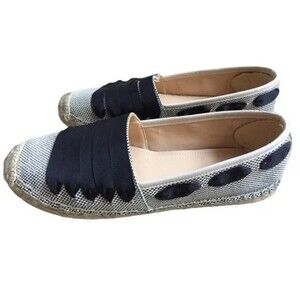 ENZO ANGIOLINI FENZ Natural/Black Flat Shoes Size  8M/38